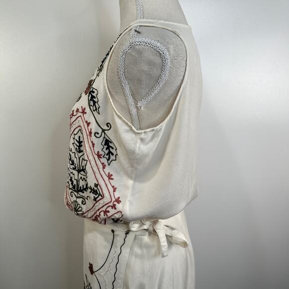 Vintage Crewel Embroidered Skirt Set by Effeci Naturecore Boho Hippie - Picture 6 of 9